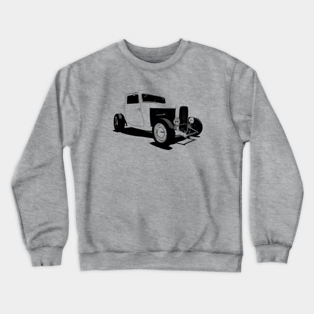 1932 Ford Model A Coupe - stylized line Crewneck Sweatshirt by mal_photography